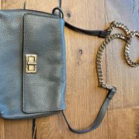 BORSA GEOX IN PELLE GRIGIA