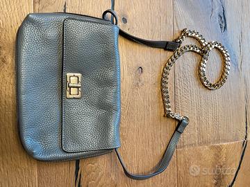 BORSA GEOX IN PELLE GRIGIA