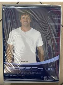 3 T-shirt uomo bianche 100% cotone intime