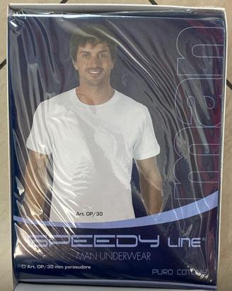 3 T-shirt uomo bianche 100% cotone intime