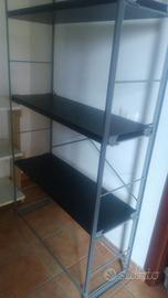 Montanti struttura scaffale metallo satinato