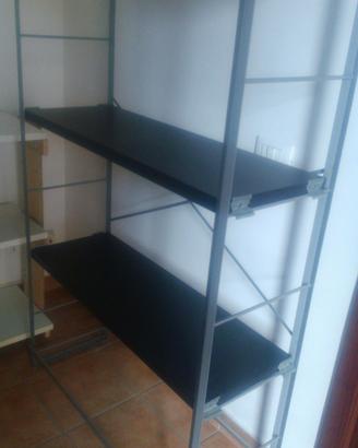 Montanti struttura scaffale metallo satinato