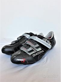 Scarpe Ciclismo Bici Corsa Diadora Team Racer Nero