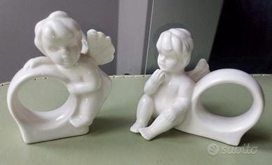 Angeli in Porcellana da collezione 2 pz