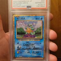 Pokémon card Signed Arita Squirtle psa 10 CLK  001