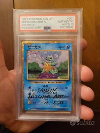 Pokémon card Signed Arita Squirtle psa 10 CLK  001