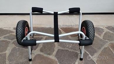 Carrello trasporto windsurf kayak canoa carrelino