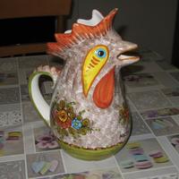 Ceramica DERUTA caraffa a forma di Gallo