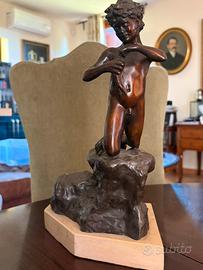 Scultura in bronzo firmata “V. Cinque”