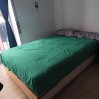 letto alla francese con cassettoni