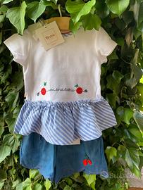 T-Shirt e bermuda bimba 12 mesi Brums