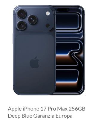 IPHONE 17 PRO MAX  SCATOLA CON SIGILLO NUOVO