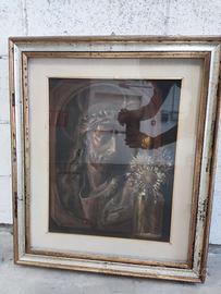 Quadro sacro "Volto di Gesù Cristo con spine"
