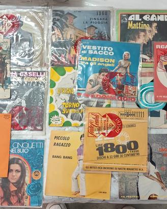 Lotto 44 vinili 45 giri vintage ita e internazion.