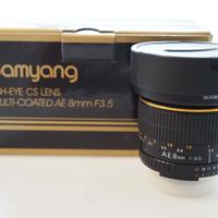 SAMYANG FISH-EYE 8MM F 3,5 X NIKON IN PROMO