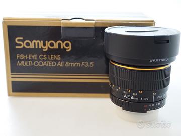 SAMYANG FISH-EYE 8MM F 3,5 X NIKON IN PROMO