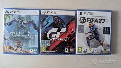 Giochi PS5 : Horizon Forbidden West, GT 7 e Fifa23