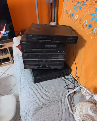 impianto hi fi pioner completo anni 80
