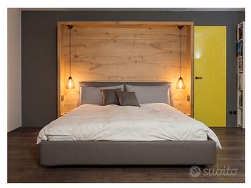 Letto matrimoniale di design con testiera letto