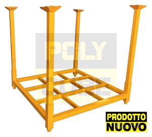 Bancali o pallet in ferro accatastabili smontabili