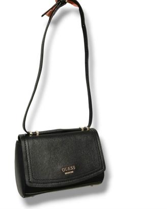 GUESS Borsa a tracolla piccola nera a tinta unita