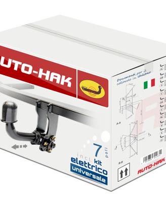 Gancio Traino Audi A3 8P 3 porte 2008>2012 7 Poli