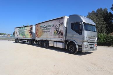 IVECO STRALIS 500 MOTRICE CENTINATA+RIMORCHIO BA