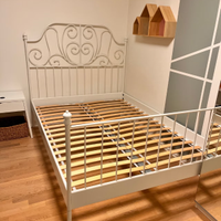 Letto Matrimoniale IKEA LEIRVIK + Doghe SULTAN LAD