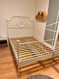Letto Matrimoniale IKEA LEIRVIK + Doghe SULTAN LAD