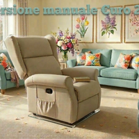Poltrona relax reclinabile alza-persona