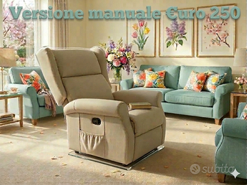 Poltrona relax reclinabile alza-persona