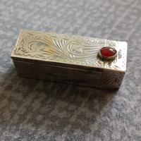 Porta rossetto del 1800 antico in Argento 800