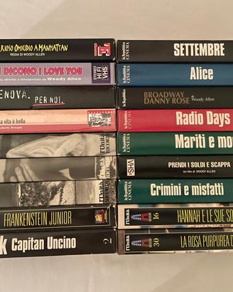 Videocassette vhs Woody Allen e altri