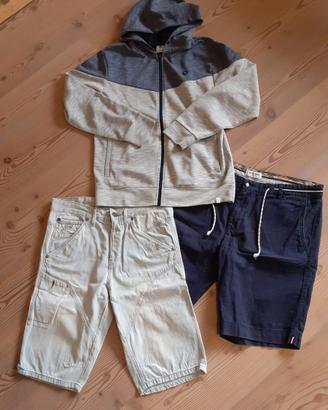 Felpa e pantaloni corti 