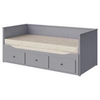 Hemnes Divano Letto Ikea Grigio con materasso incl