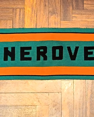 Sciarpa originale Arancioneroverdiolè VENEZIA 1990