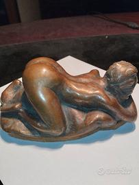 Statua bronzetto Art Deco - a cera persa