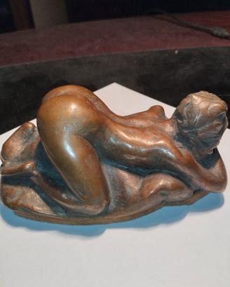 Statua bronzetto Art Deco - a cera persa