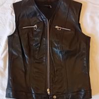 Gilet donna  pelle nero
