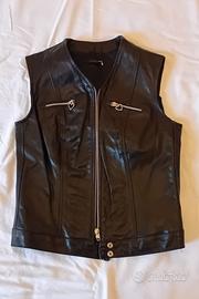 Gilet donna  pelle nero