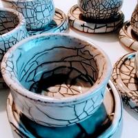 Servizio da caffè in fine porcellana tedesca