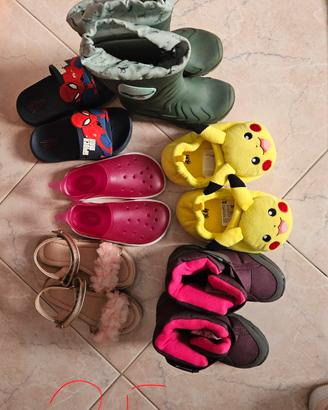 lotto scarpe estive e invernali 25/26/27