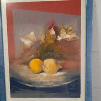 quadro Natura morta limoni numerato