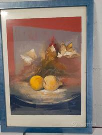 quadro Natura morta limoni numerato