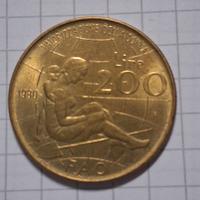 moneta 200 lire rara 