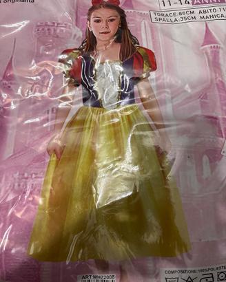 Vestito carnevale biancaneve