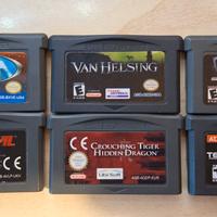 Lotto di 6 giochi per Game Boy Advance 