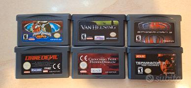 Lotto di 6 giochi per Game Boy Advance 