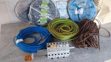 Cavo elettrico da 1.5/2.5/4 mm e interruttori quad