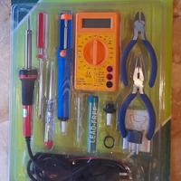 Kit 12 Utensili Elettronica Saldatore Multimetro